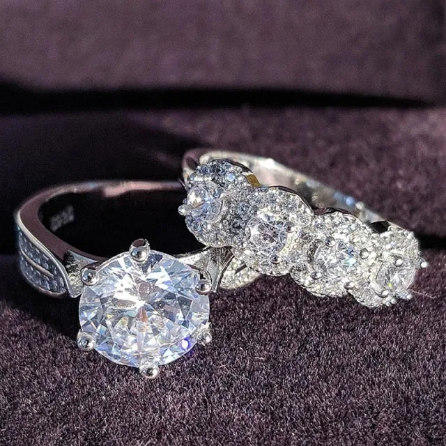 925 Sterling Silver luxury bold Rings