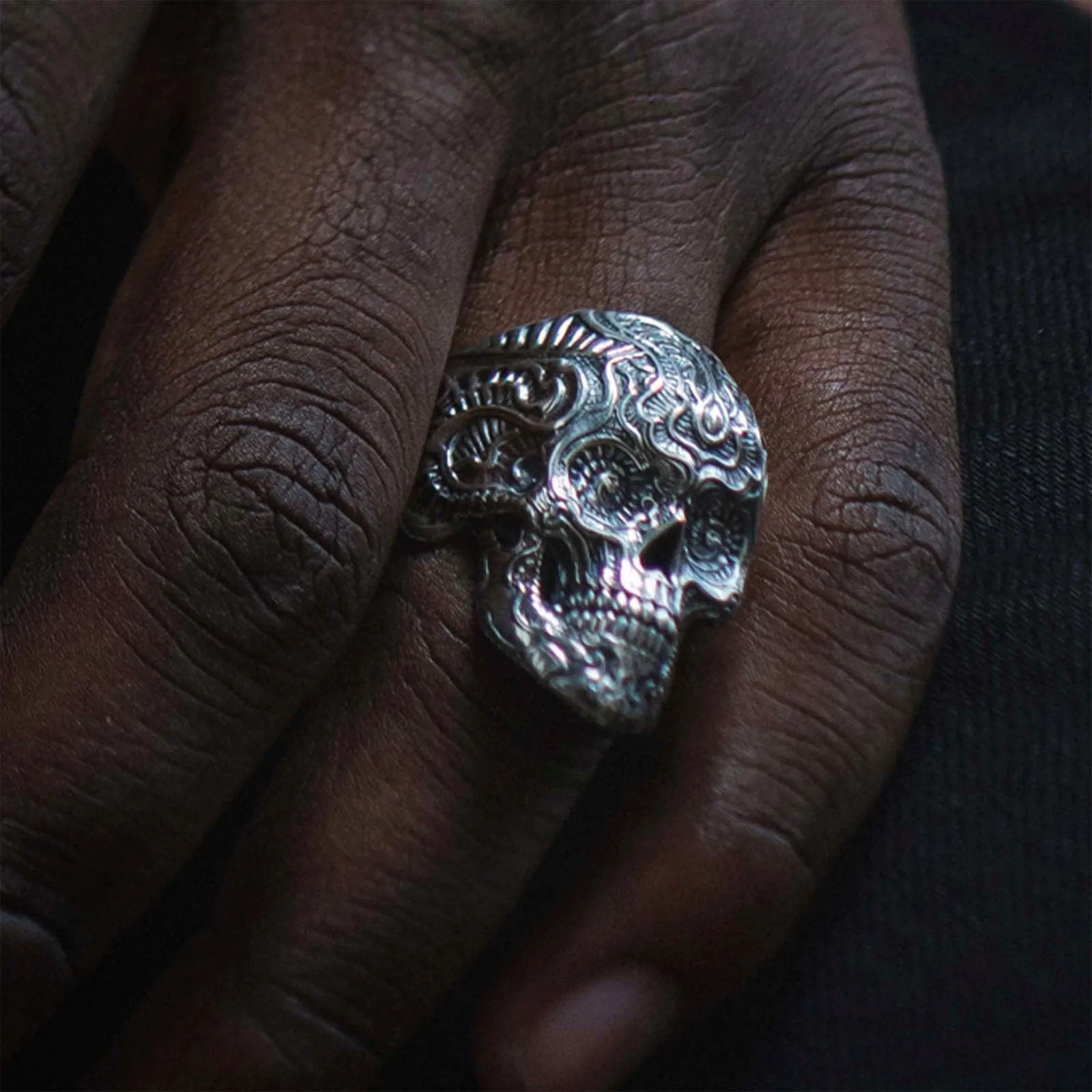 Calavera Sugar Skull Ring