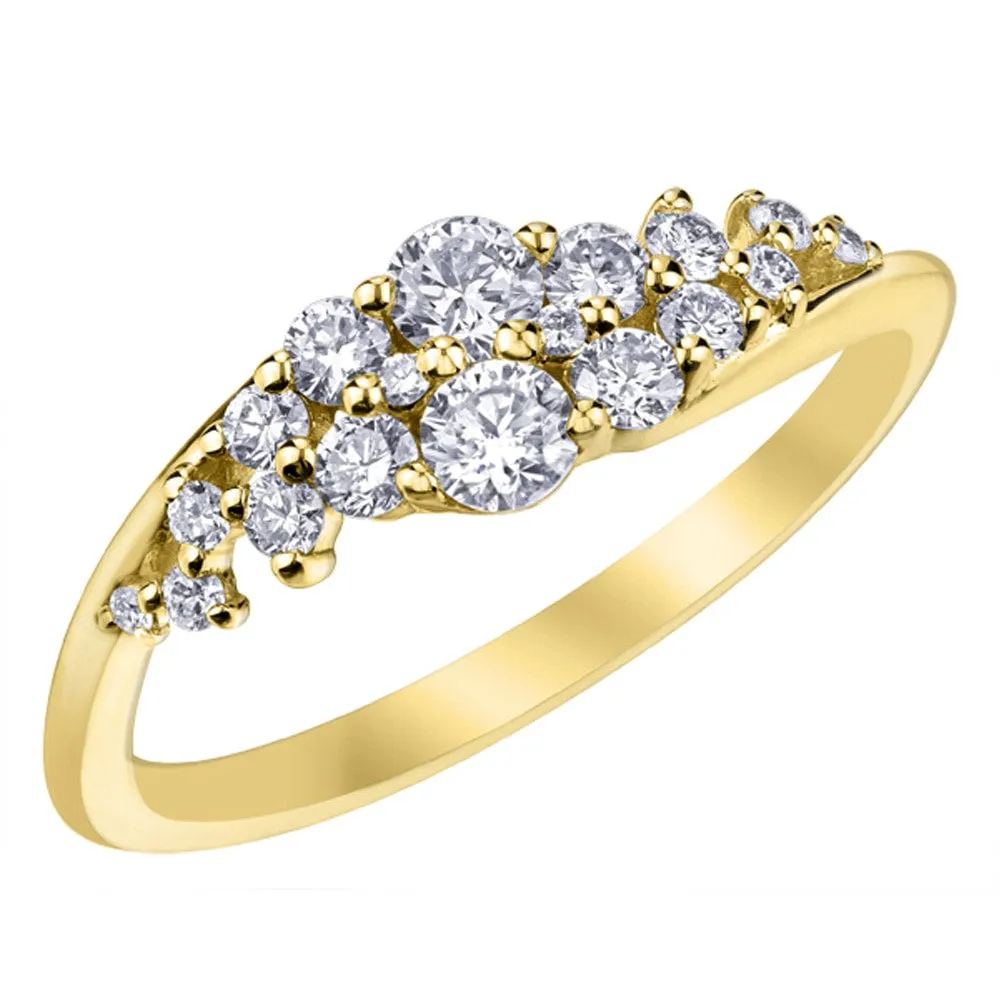 Diamond Cluster Right Hand Ring