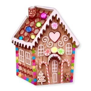 Gingerbread house - Brooch