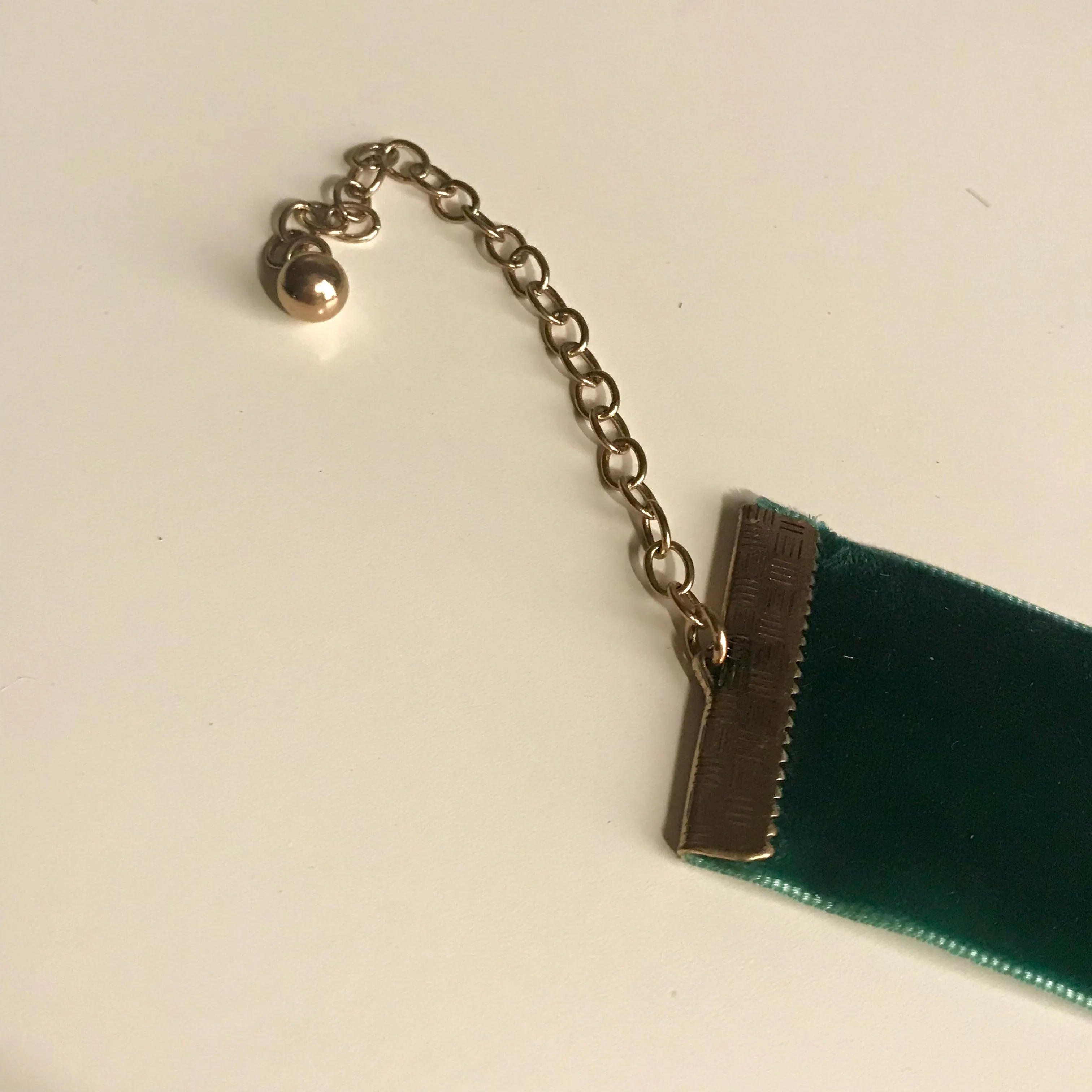 Green Velvet Choker