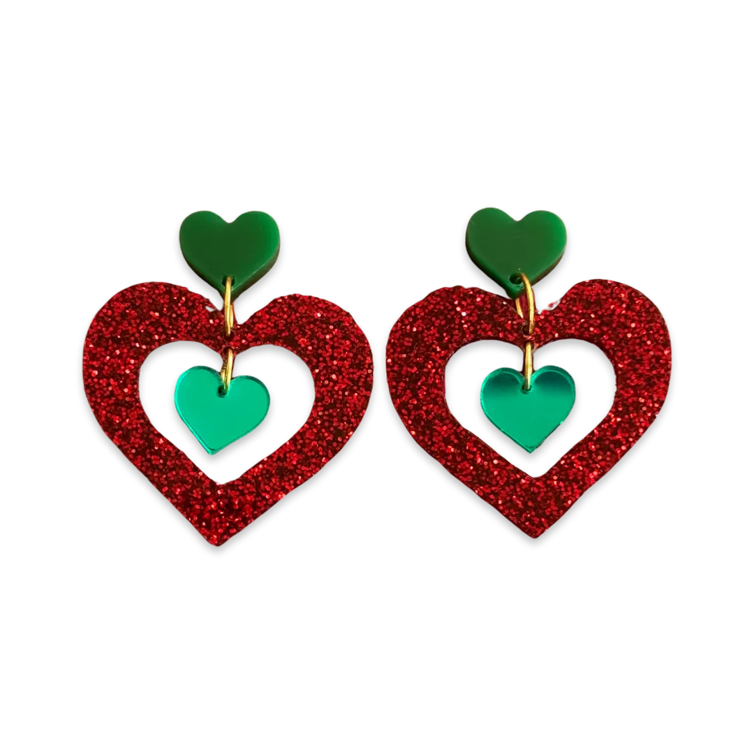 Heart of Christmas - earrings - Set of 2