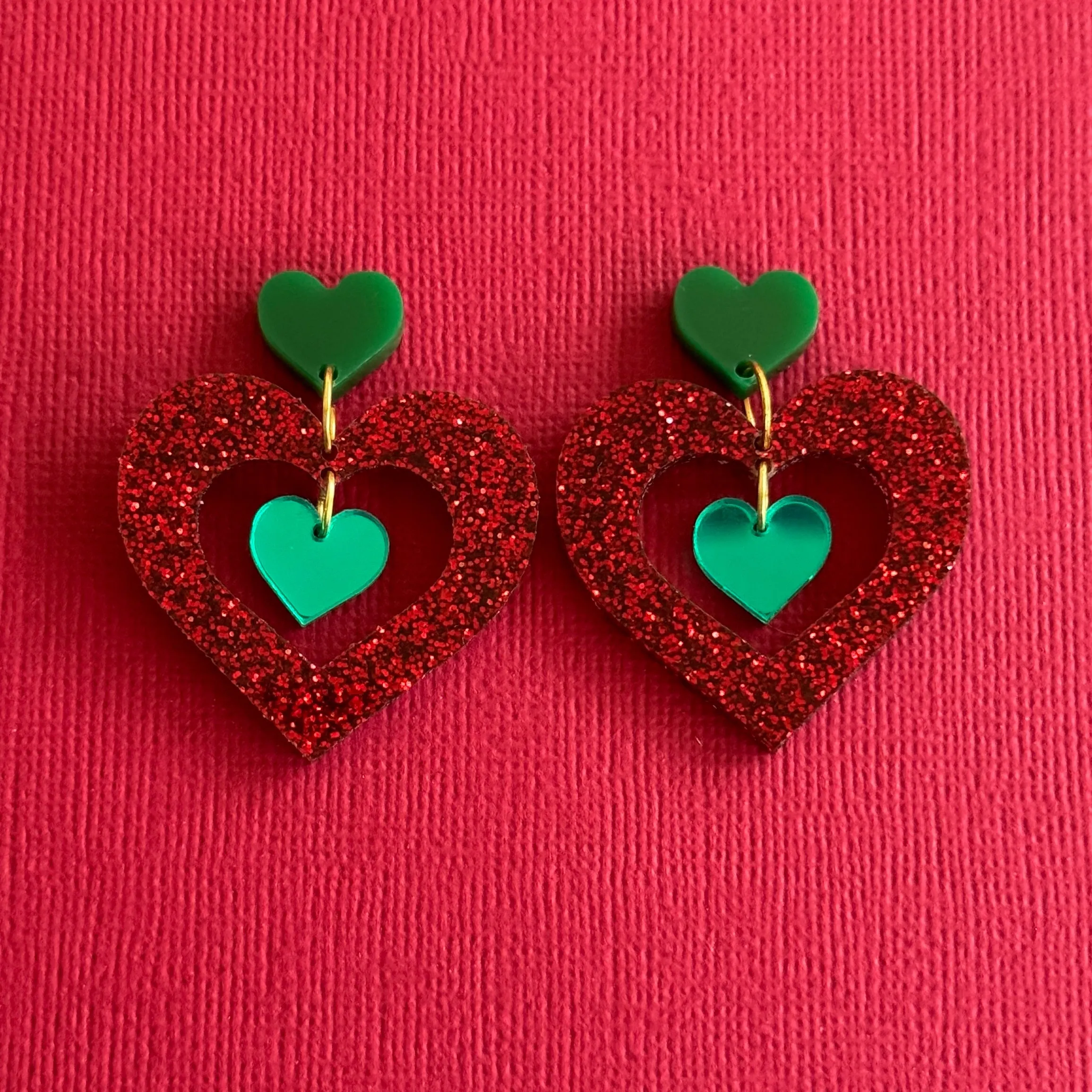 Heart of Christmas - earrings - Set of 2