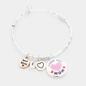 iLLASPARKZ I Love You Mom Charm Bracelet