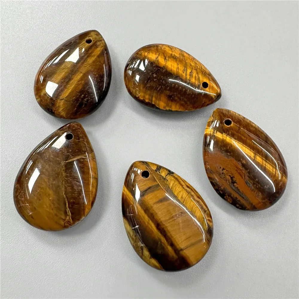 JC - Amazonite & Malachite Pendants: Gemstone drop pendants, perfect for DIY jewelry creations
