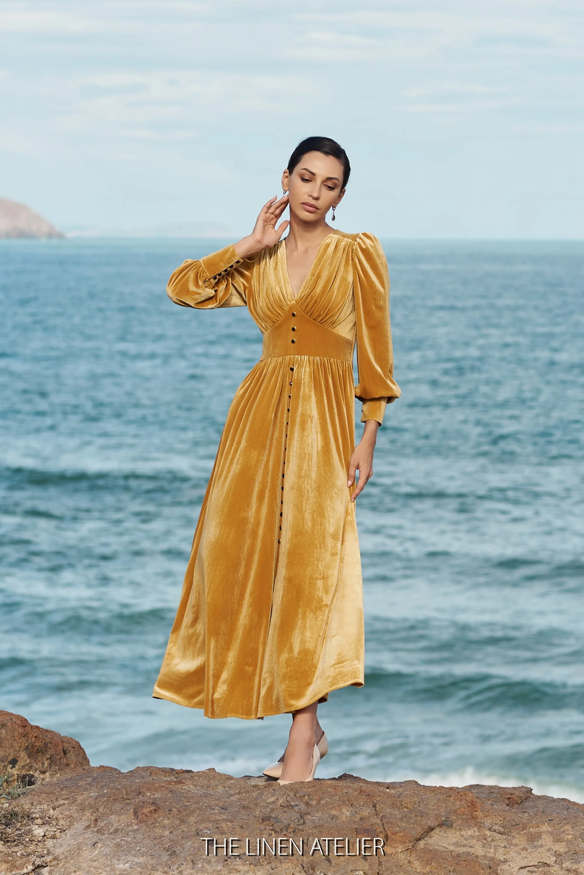 LELA Fit And Flare Party Evening Dress