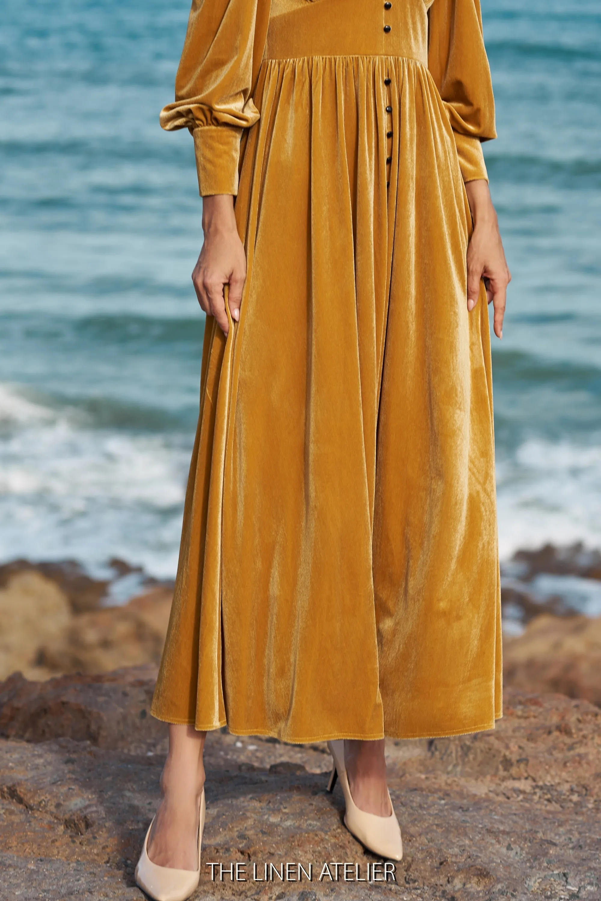 LELA Fit And Flare Party Evening Dress