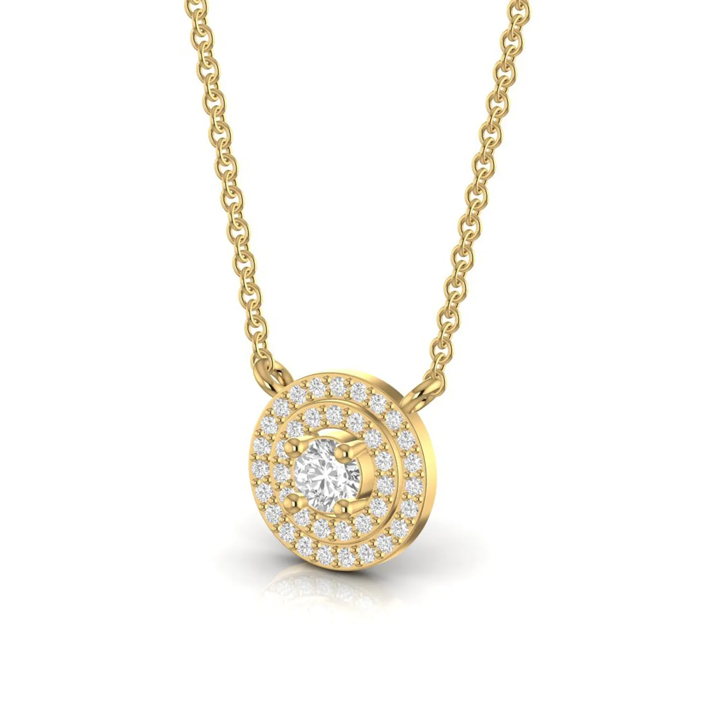 Modern Sterling Silver Pendant Necklace