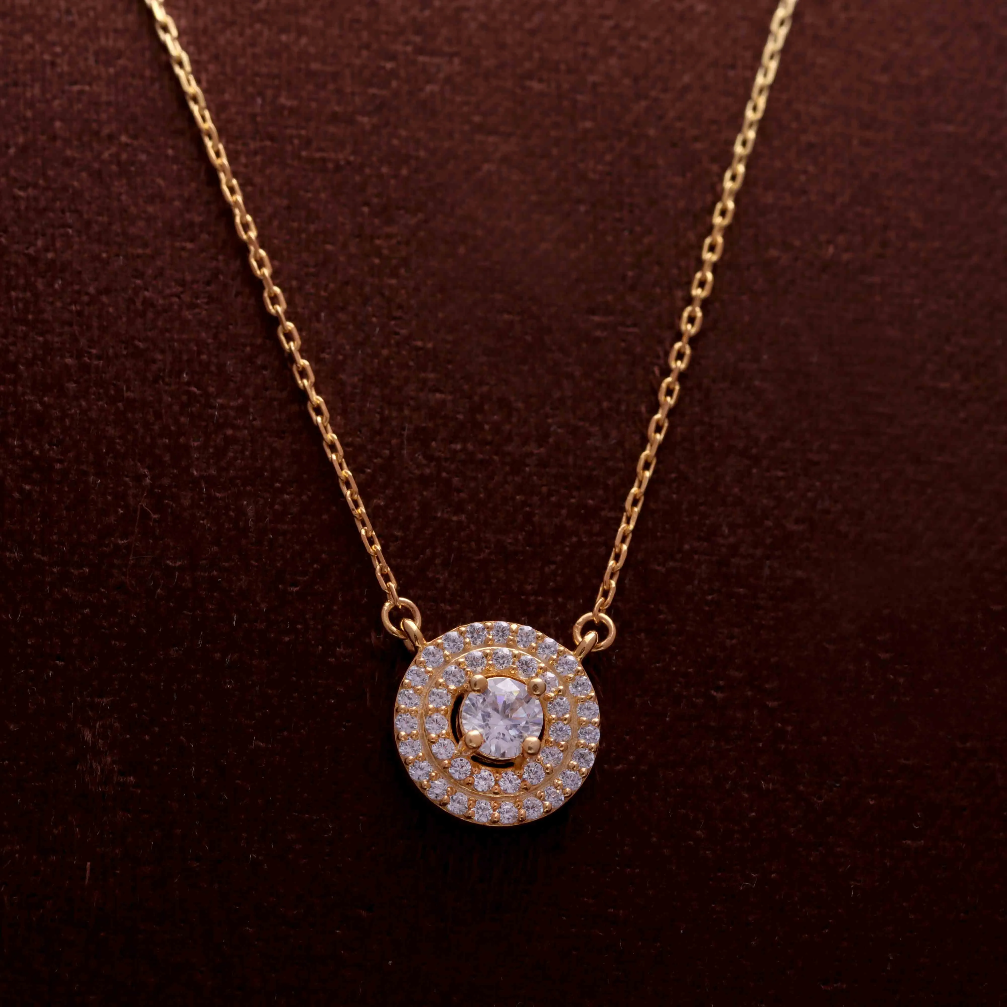 Modern Sterling Silver Pendant Necklace
