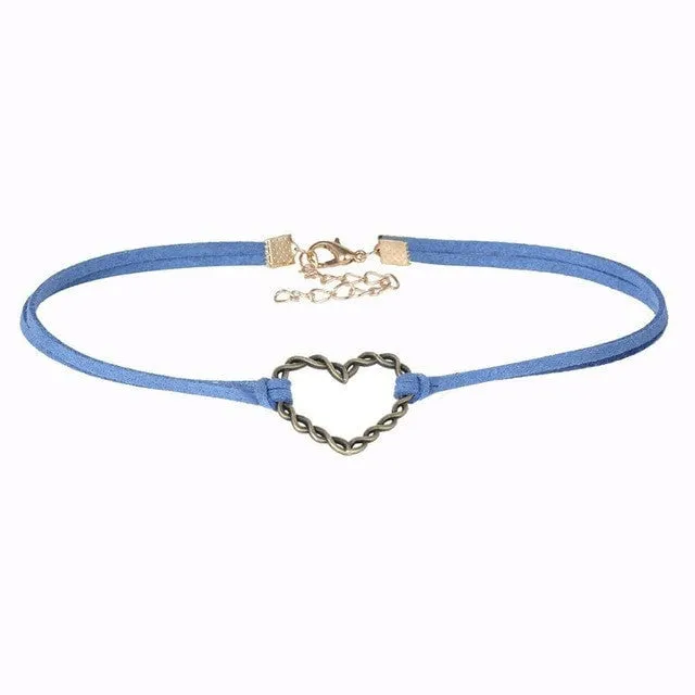 New Heart Velvet Choker
