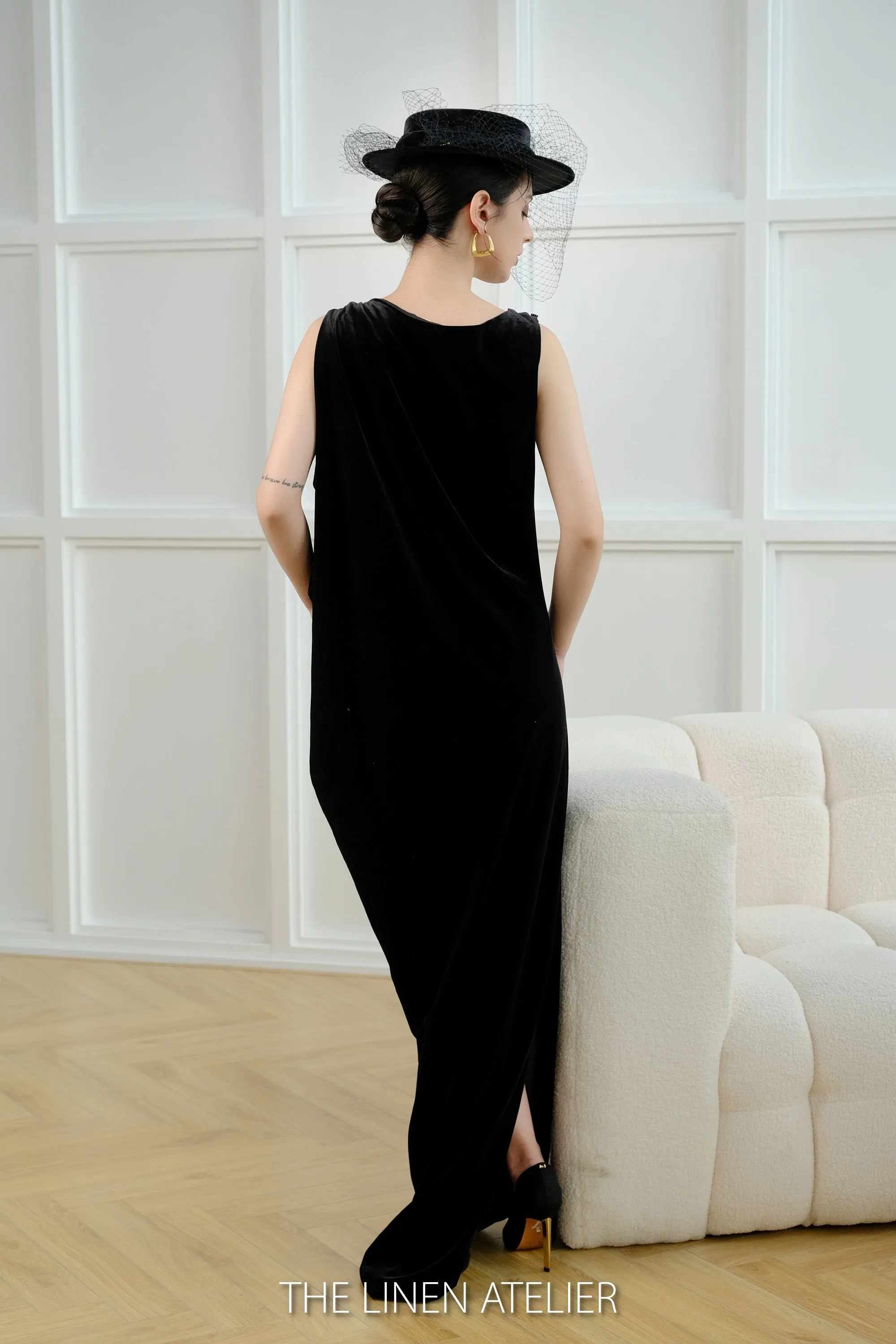 Noiva Long Tunic Velvet Dress