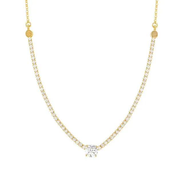 Nomination Chic&Charm Necklace, White Cubic Zirconia, Gold