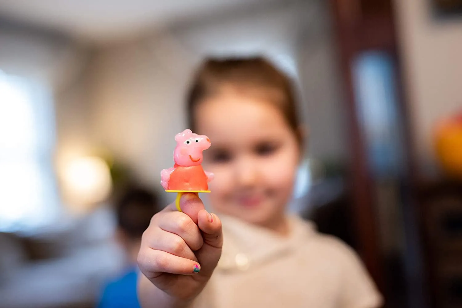 Peppa Pig Lollipop Rings Birthday Party Favors - Buy 18 Pack Jar/Tub or Individual Lollipop