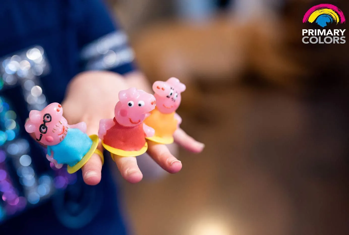 Peppa Pig Lollipop Rings Birthday Party Favors - Buy 18 Pack Jar/Tub or Individual Lollipop