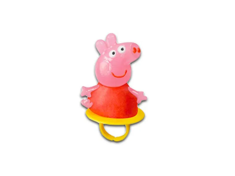 Peppa Pig Lollipop Rings Birthday Party Favors - Buy 18 Pack Jar/Tub or Individual Lollipop