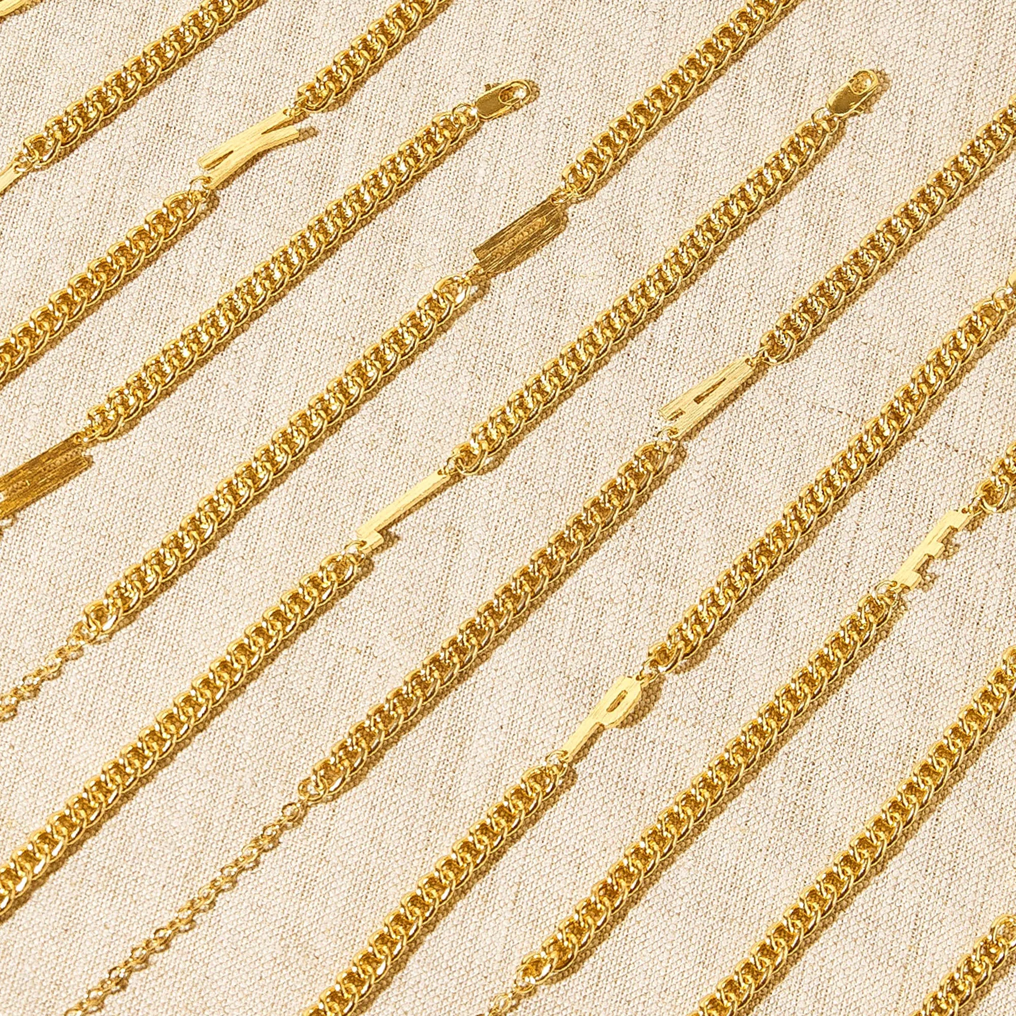Personalizing Initial Multi Bracelet Set