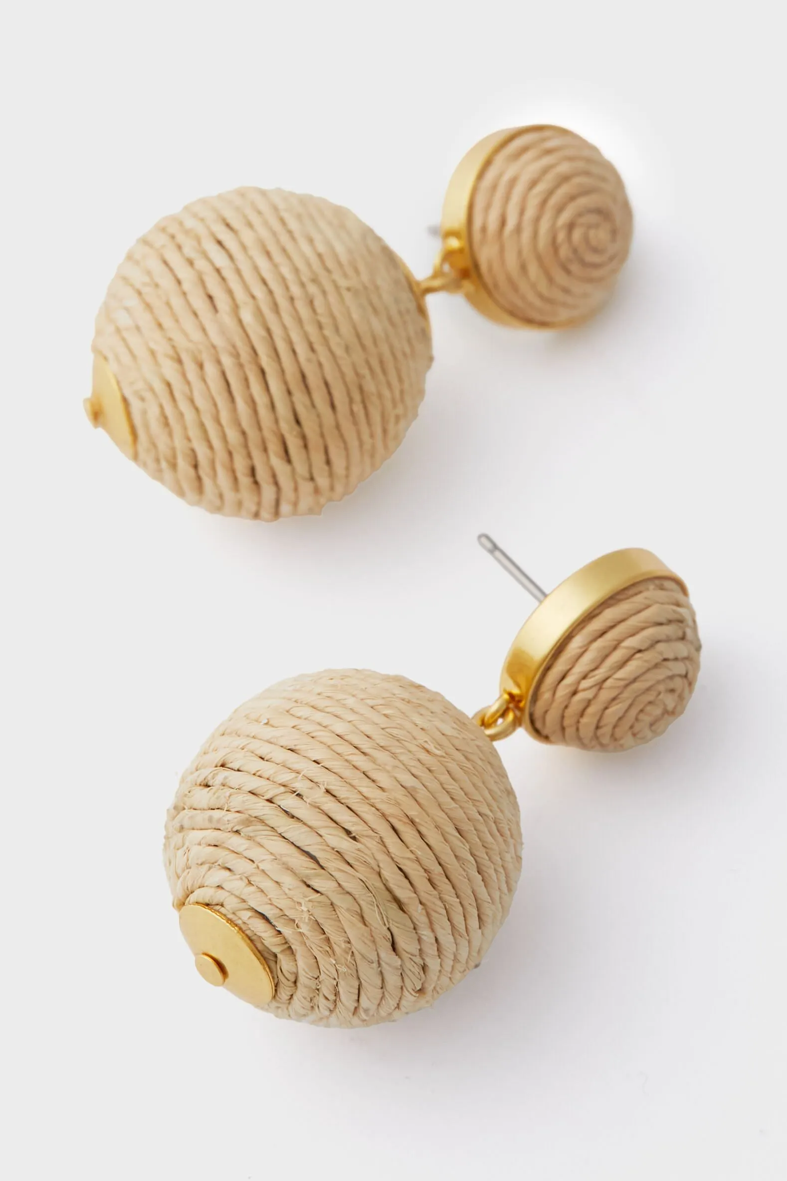 Petite Raffia Lantern Earrings