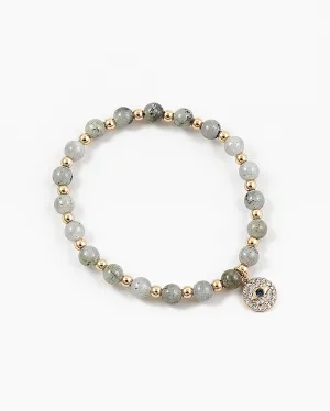 Star Charm on Stone Bracelet