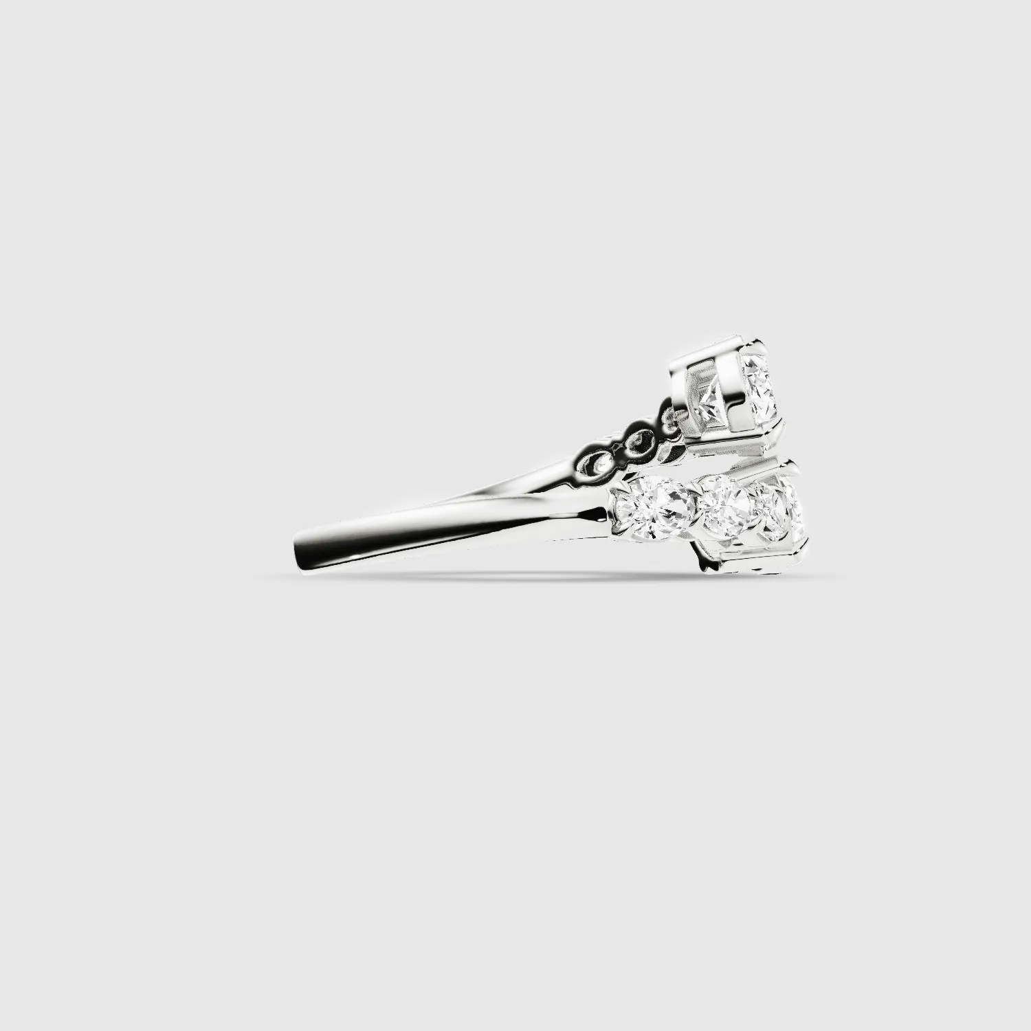 Studded  Detour Ring-Oval