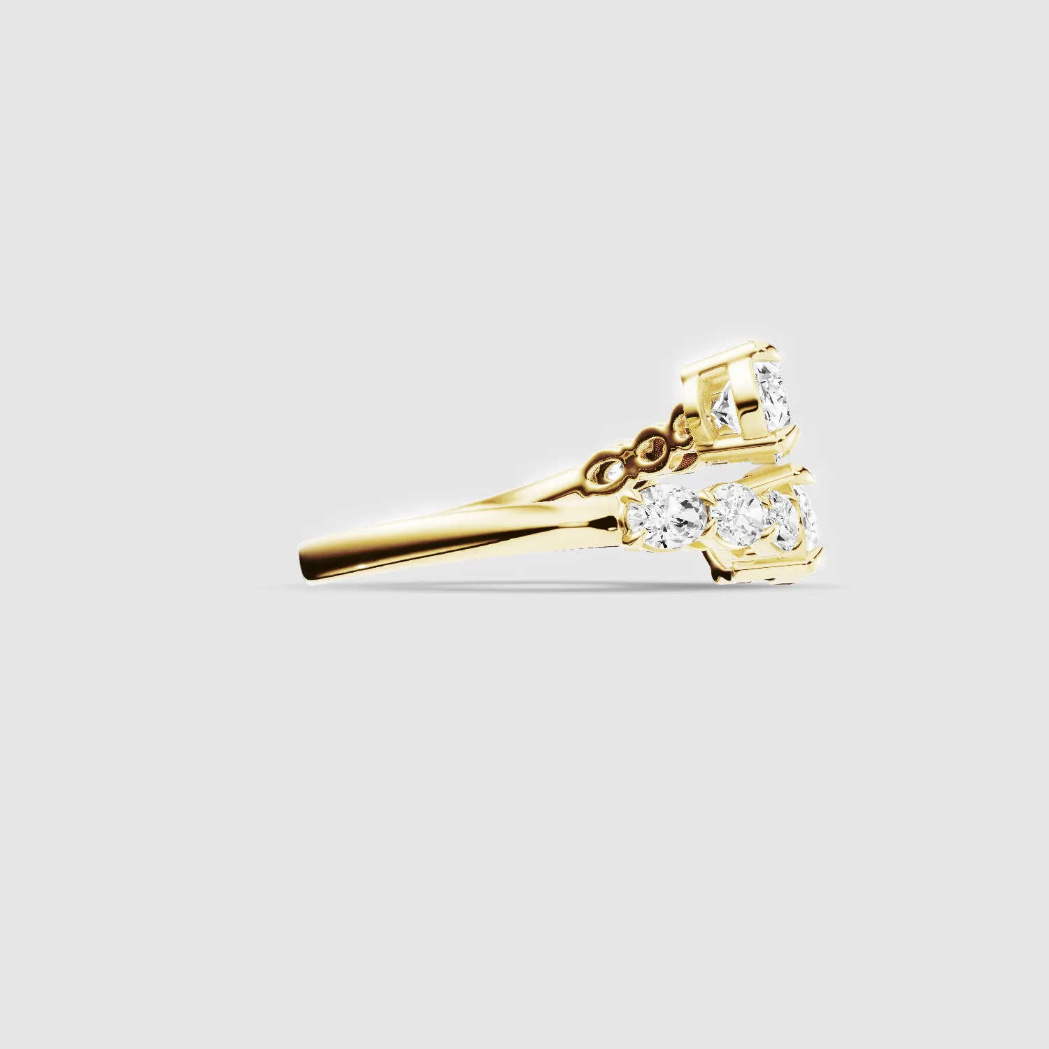 Studded  Detour Ring-Oval