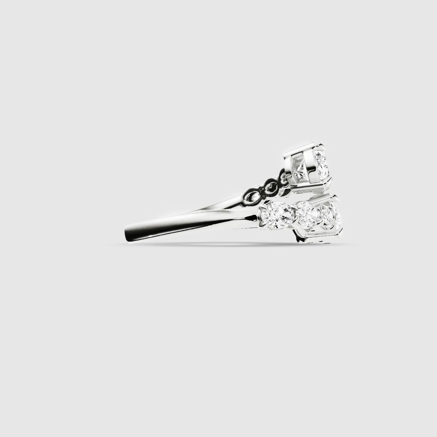 Studded  Detour Ring-Oval