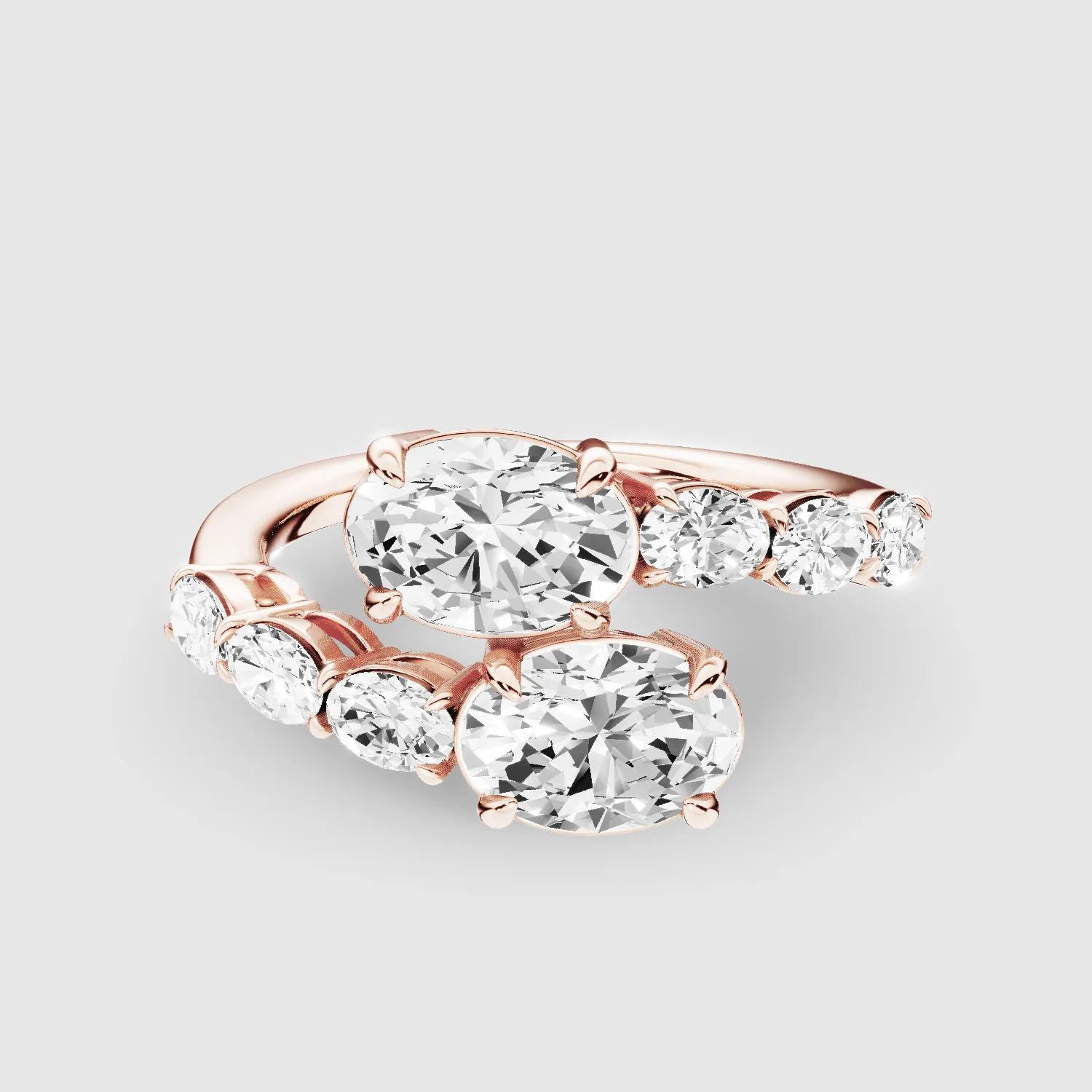 Studded  Detour Ring-Oval
