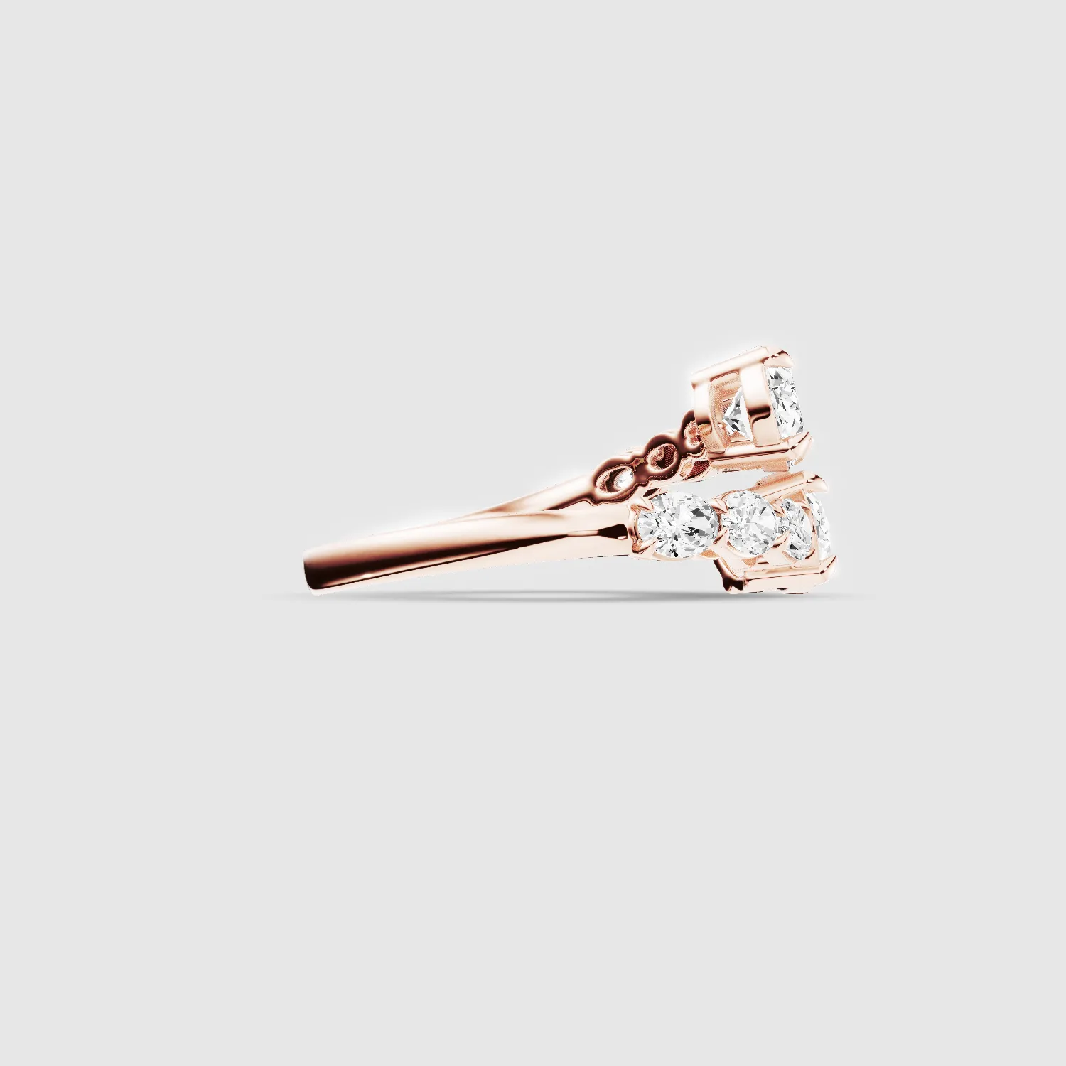 Studded  Detour Ring-Oval