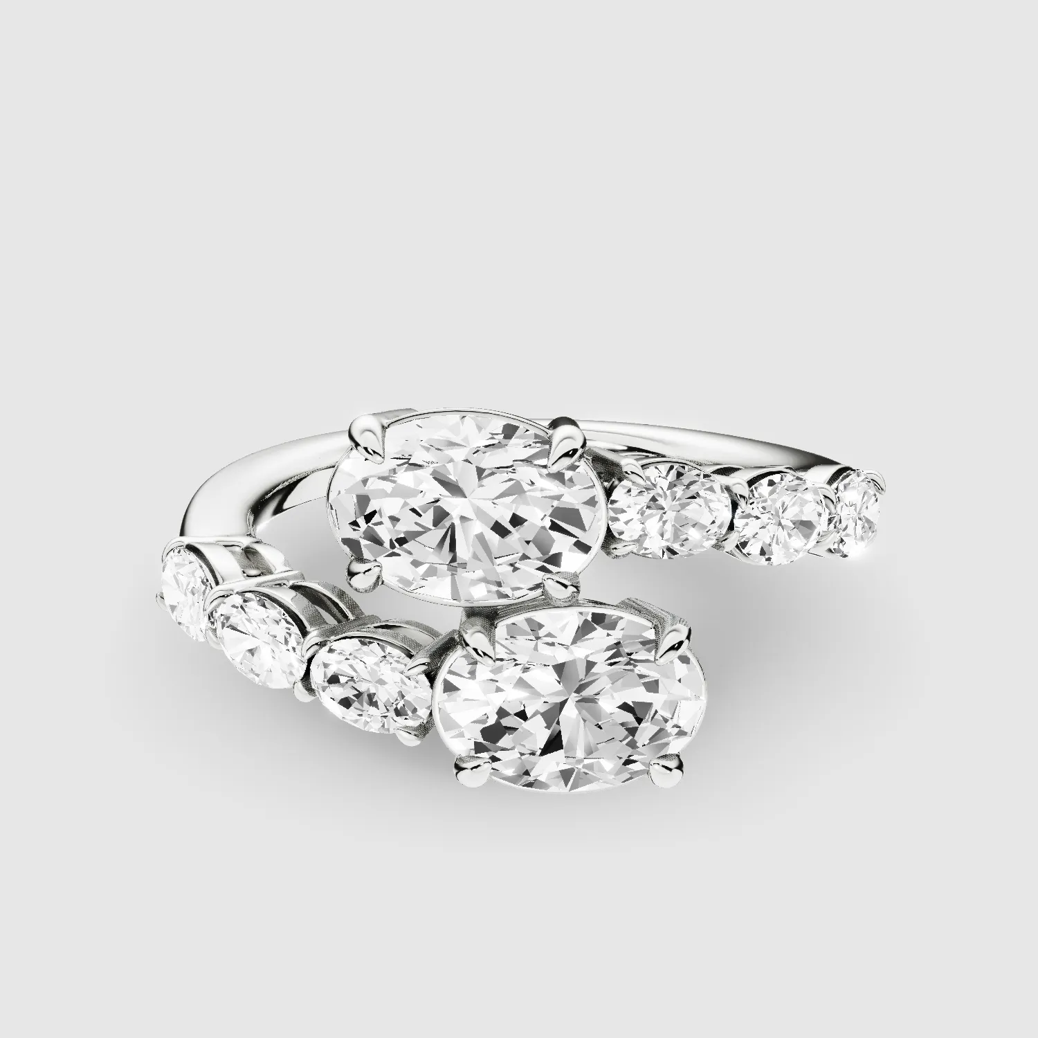 Studded  Detour Ring-Oval