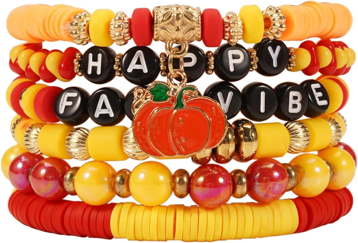 Twinfree Bohemian Bracelets for Women Stretch Multilayer Colorful Beads Bracelet with Charm Jewelry