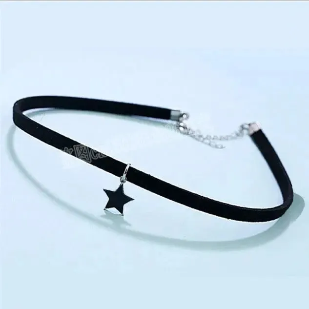 Velvet Fashion Choker Necklace for Women & Girls - Vintage Lace Necklace with Pendants