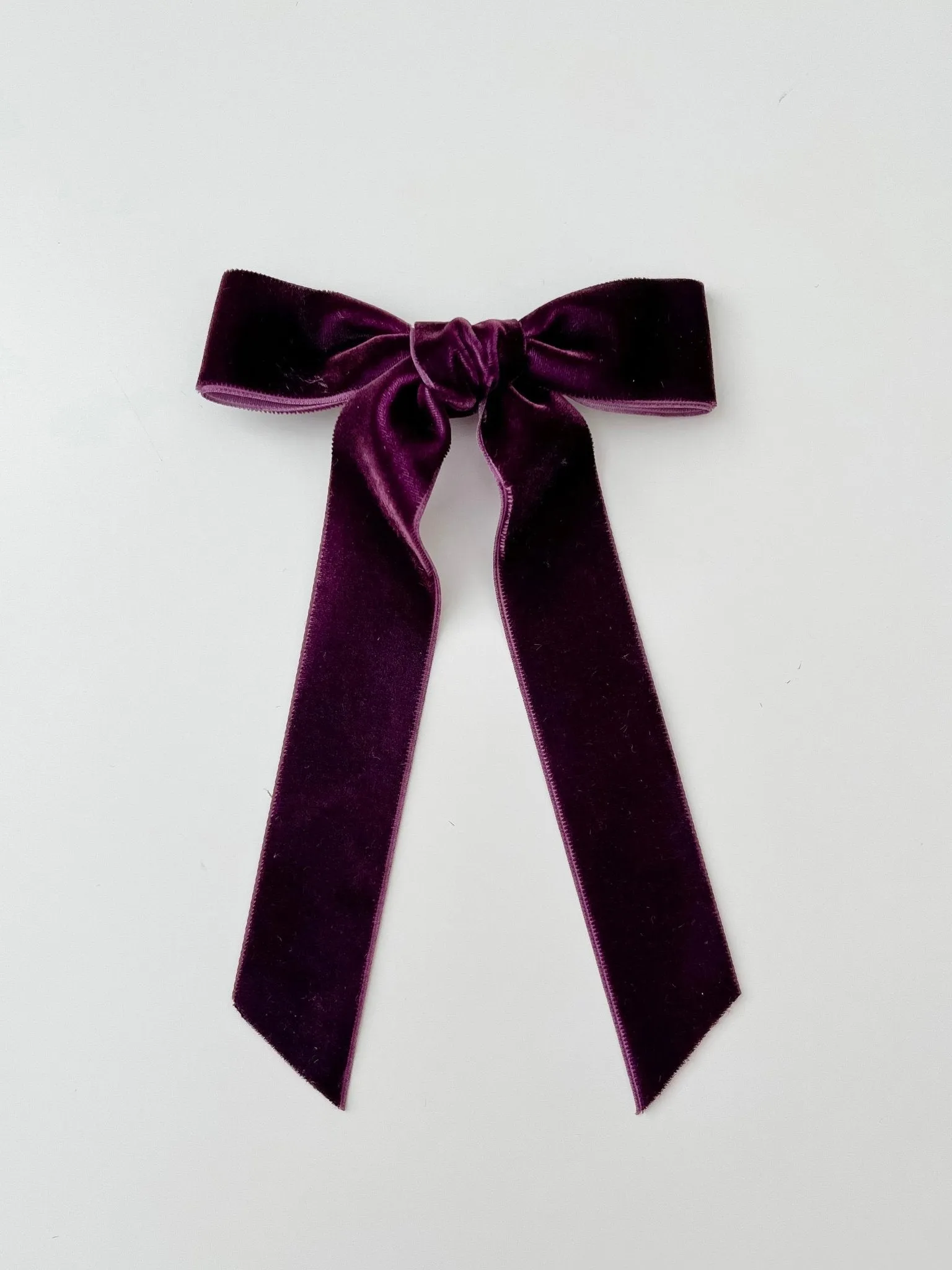 Velvet Ribbon Bow | Plum